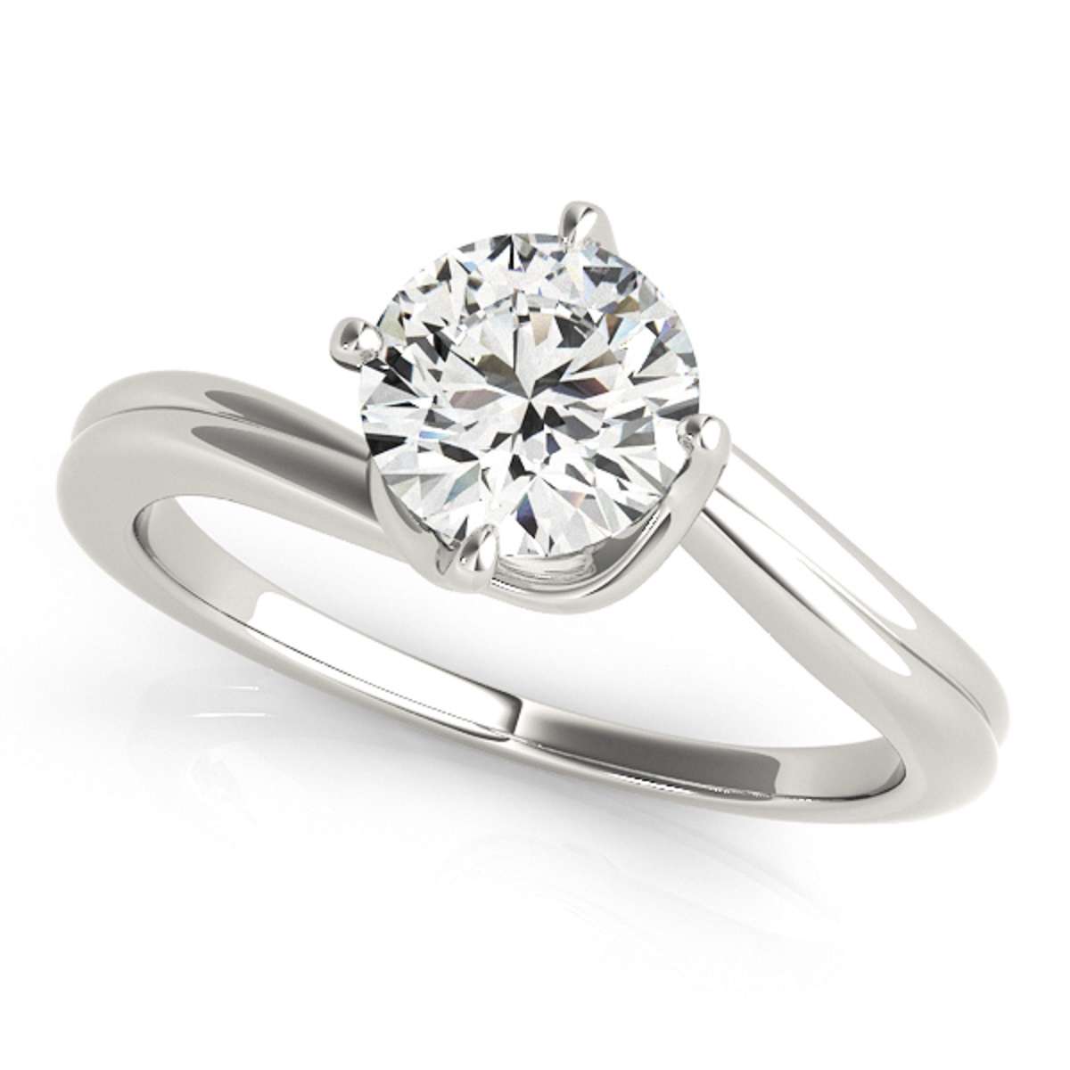 1/2 Carat Natural Diamond Solitaire Engagement Wedding Rings For Women In 10K Rose White & Yellow Gold Mauli Jewels