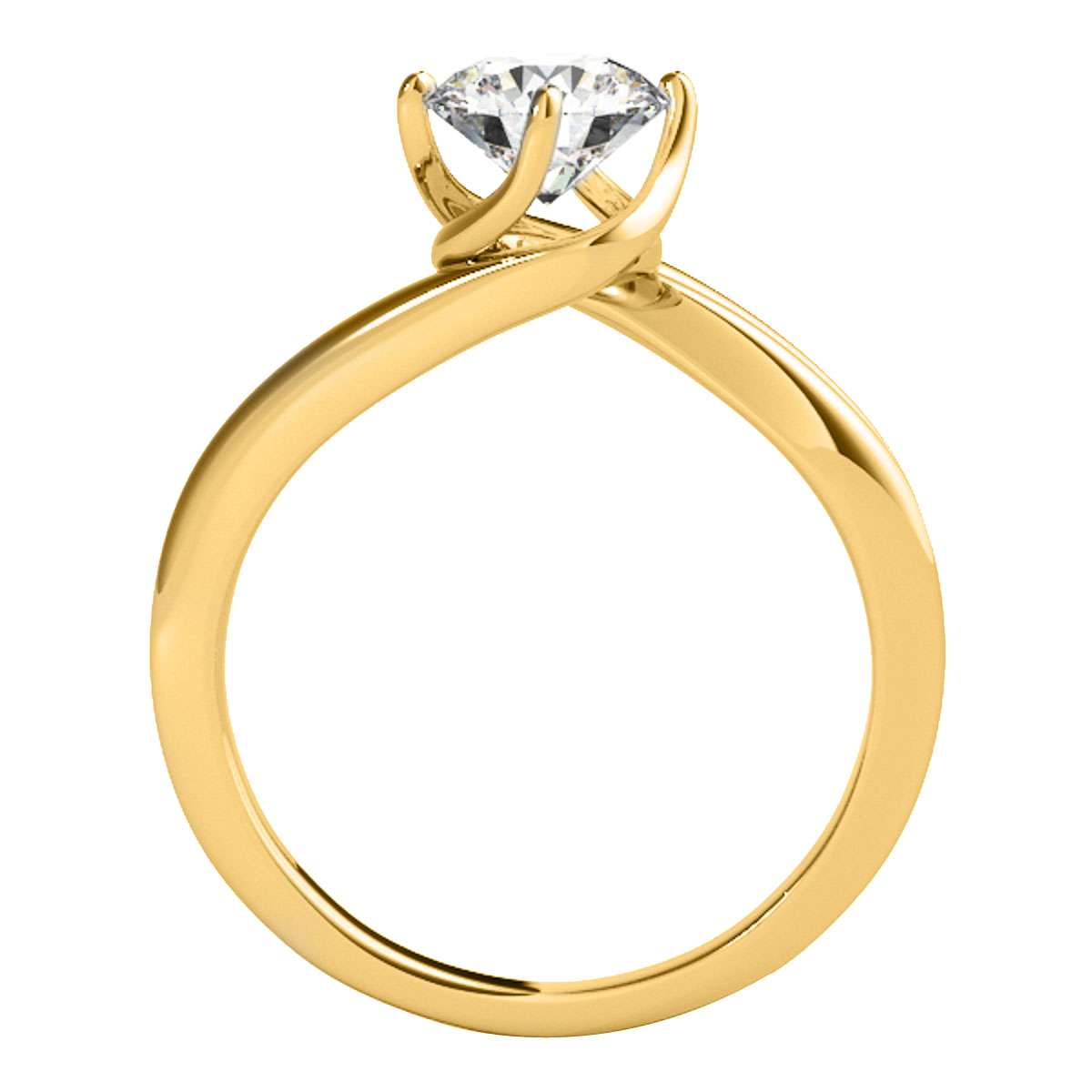 1/2 Carat Natural Diamond Solitaire Engagement Wedding Rings For Women In 10K Rose White & Yellow Gold Mauli Jewels