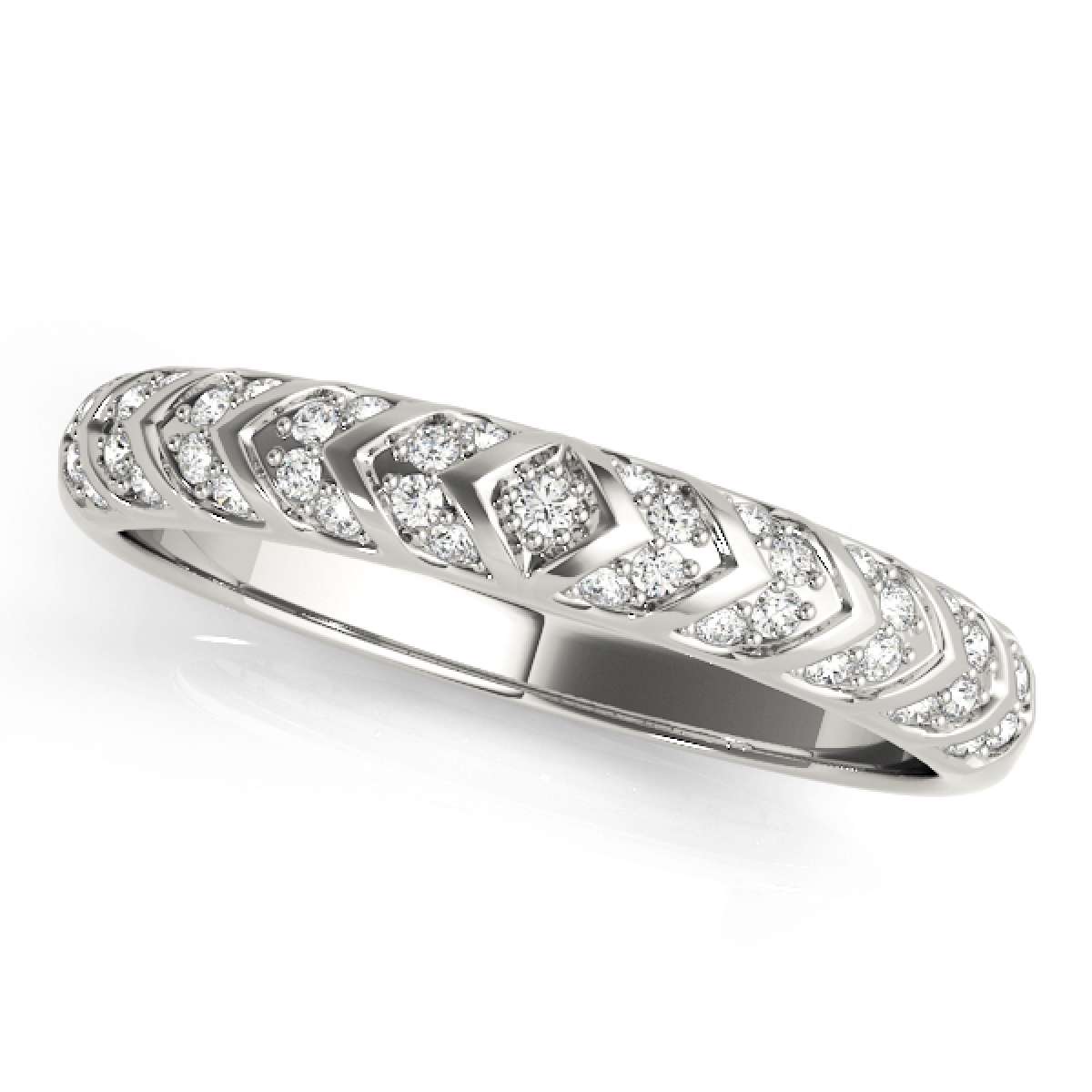 0.40 Carat Diamond Glamorous Prong Set Engagement Wedding Band In 10K Rose White & Yellow Gold Mauli Jewels