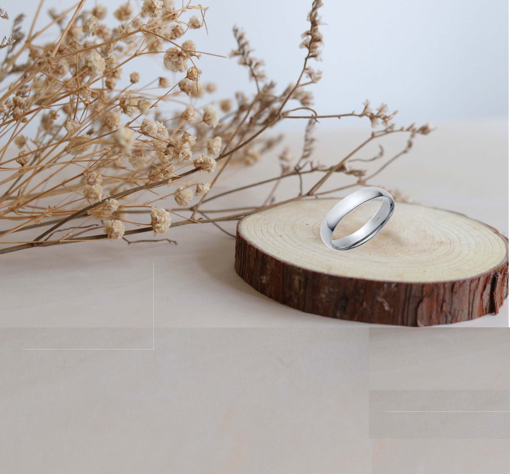 10K Solid 5MM Plain Gold Wedding Band For Men and Women Mauli Jewels