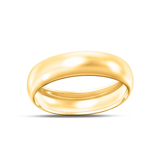 MauliJewels 5MM Wedding Band for Men and Women in 10K Yellow or White Gold | Sizes Available 5-9