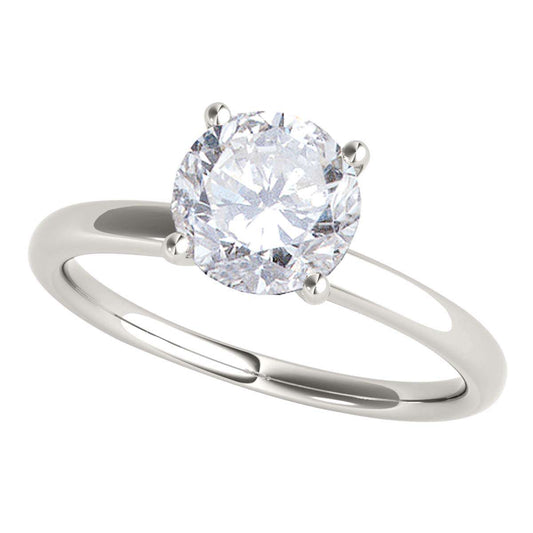 Mauli Jewels 1/2 Carat Round Cut Diamond Solitaire Engagement Ring Prong-Setting 14K Rose White Yellow Gold Mauli Jewels