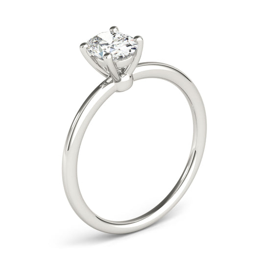1.00 Carat Oval Lab-Grown  Brilliant cut {GH VS1}Diamond Ring in 10K White, Rose, and Yellow Gold for Women