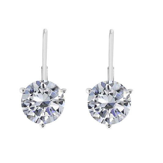 0.35 Ct Lab Grown Diamond Martini Liver back Dangle Drop Earrings for Women In14k White Yellow Rose Gold Mauli Jewels