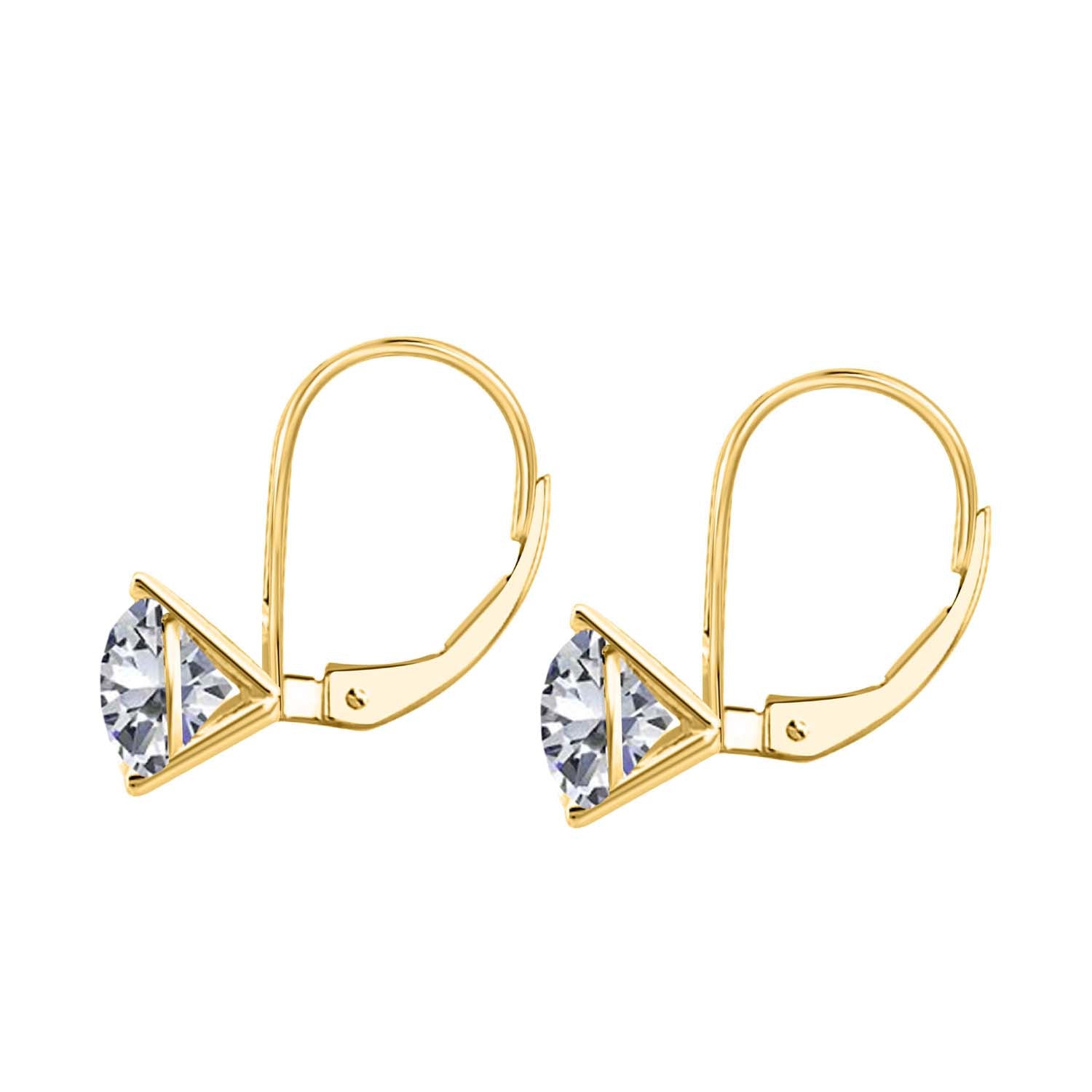 0.20 Ct Lab Grown Diamond Martini Liver back Dangle Drop Earrings for Women In14k White Yellow Rose Gold Mauli Jewels