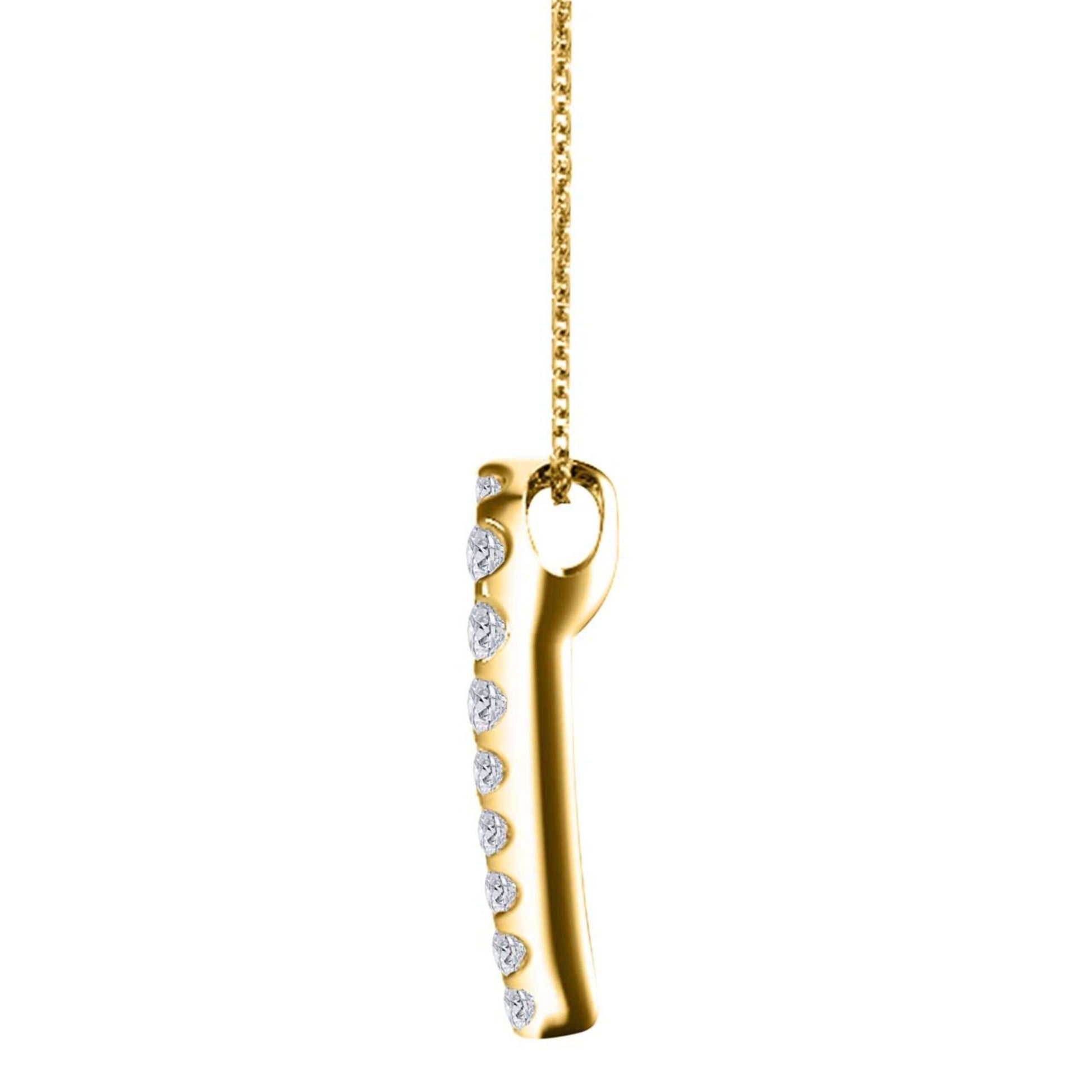 Maulijewels 1.00 Carat Natural Diamond Heart Shape Pendant Necklace For Women In 14K Rose White Yellow Gold With 18" Gold Chain Mauli Jewels