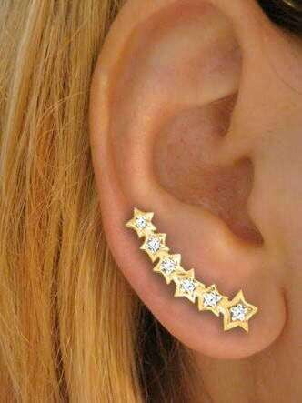 0.15 Carat Diamond Earrings Star Shaped 14k Rose/ White & Yellow Gold Genuine Wedding Jewelry Collection Mauli Jewels