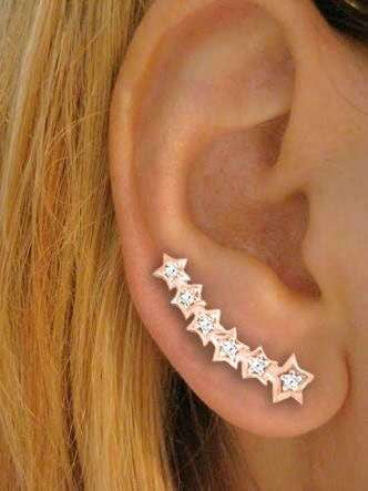 0.15 Carat Diamond Earrings Star Shaped 14k Rose/ White & Yellow Gold Genuine Wedding Jewelry Collection Mauli Jewels