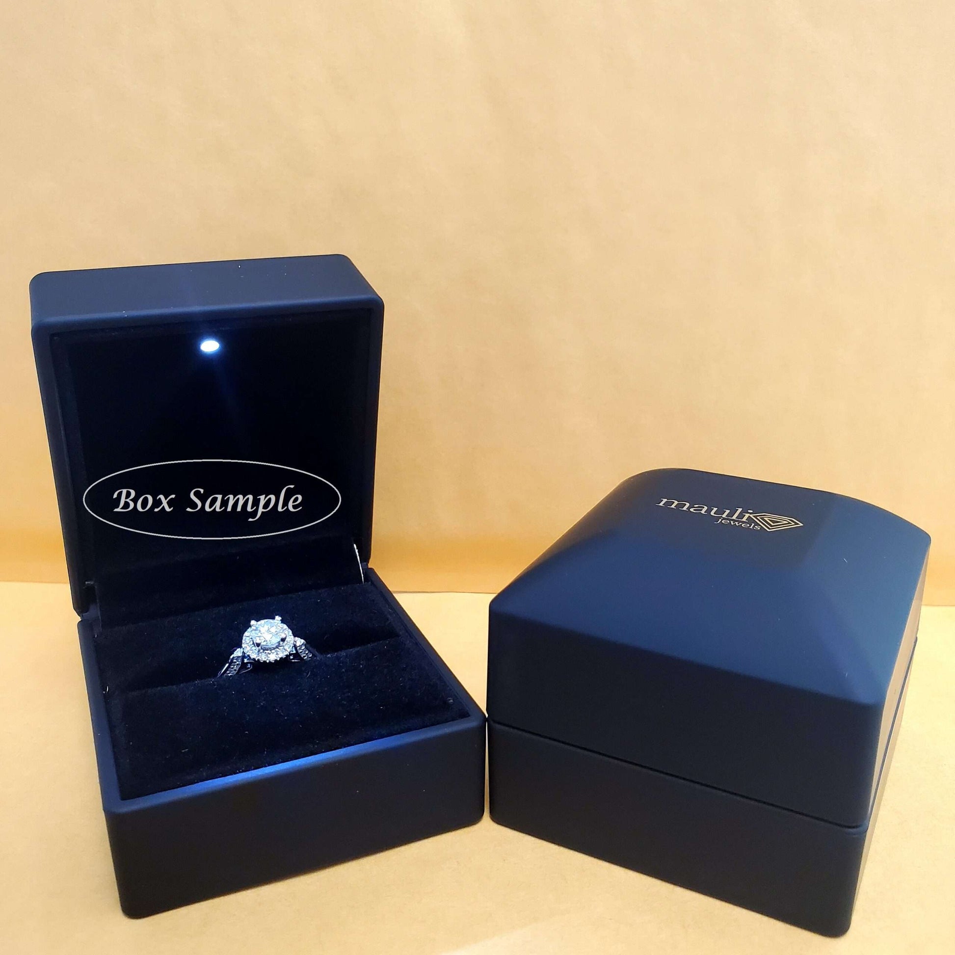 14K Rose White & Yellow Gold 0.25 Carat Round Blue Diamond Stud Earrings for Women Comes With a Secure Push Back Mauli Jewels