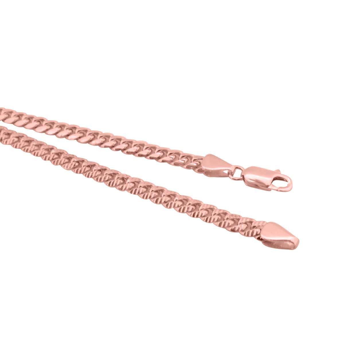 MauliJewels 5MM Miami Curb Link/Cuban Link 8.5" Bracelet in Sterling Silver & 14K Solid Gold Plated Mauli Jewels
