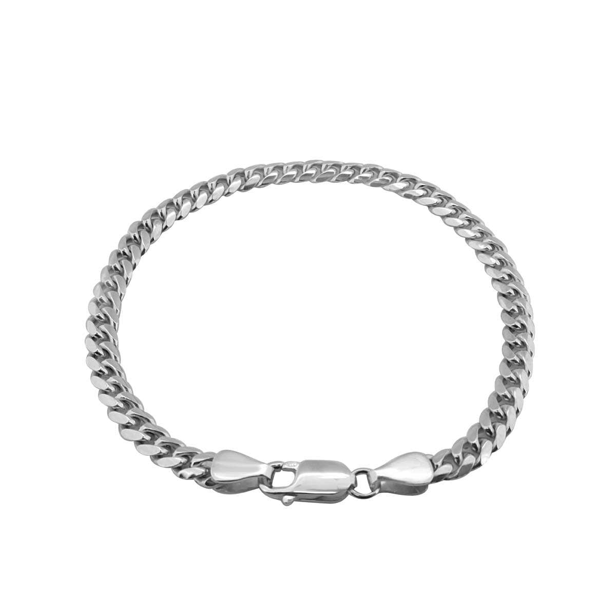 MauliJewels 5MM Miami Curb Link/Cuban Link 8.5" Bracelet in Sterling Silver & 14K Solid Gold Plated Mauli Jewels