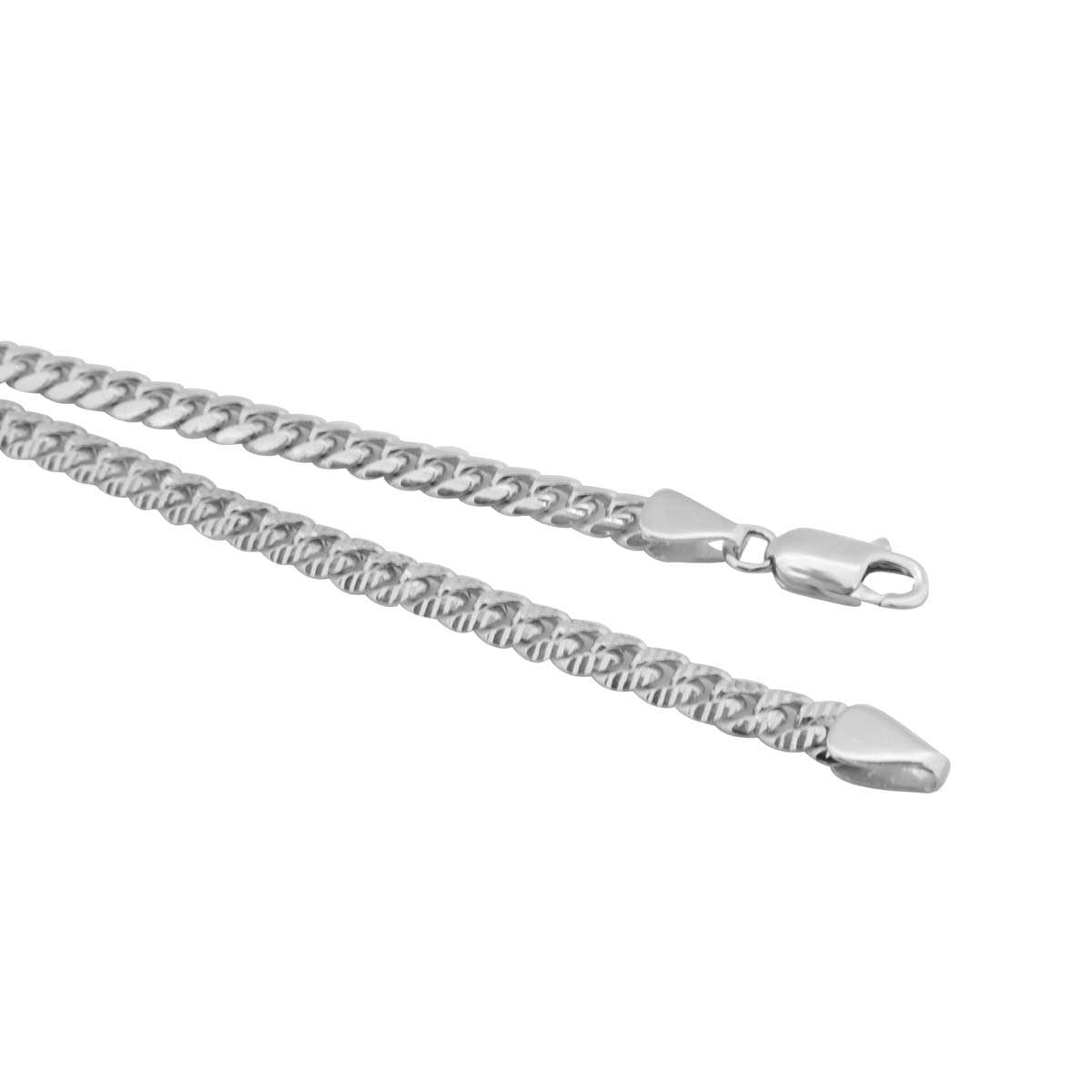 MauliJewels 5MM Miami Curb Link/Cuban Link 8.5" Bracelet in Sterling Silver & 14K Solid Gold Plated Mauli Jewels