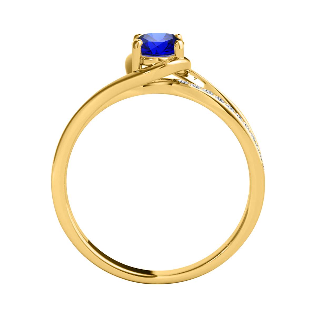 Wave-Inspired Elegance: MauliJewels 0.95 Carat Oval Tanzanite & Round White Diamond Ring in 14K White, Yellow, and Rose Gold Mauli Jewels