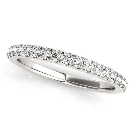 MauliJewels 0.25 Carat Round Diamond Antique Wedding Band Women  14K Solid White, Rose and Yellow Gold Mauli Jewels