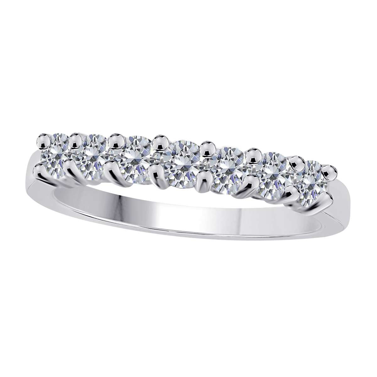 Radiant Royalty: Finger Rings for Women: Luxurious 7-Diamond Crown Ring with total 1 Carat Natural White Diamonds in 10K Yellow, White, and Rose Gold - Ideal for Engagement, Anniversary, and Special Occasions - MauliJewels Mauli Jewels