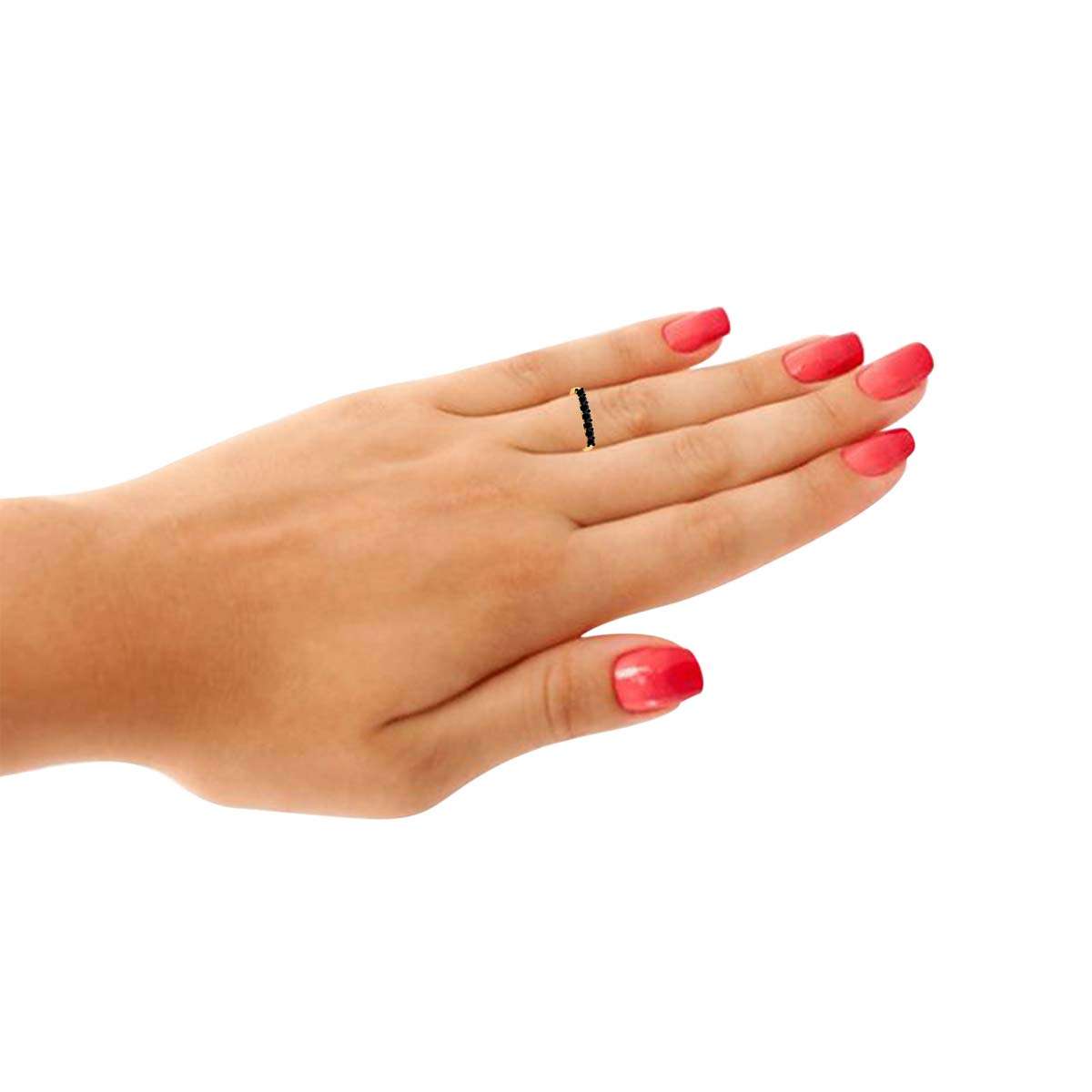 Radiant Royalty: Finger Rings for Women: Luxurious 7-Diamond Crown Ring with total 0.5 Carat Natural Black Diamonds in 10K Yellow, White, and Rose Gold - Ideal for Engagement, Anniversary, and Special Occasions - MauliJewels Mauli Jewels