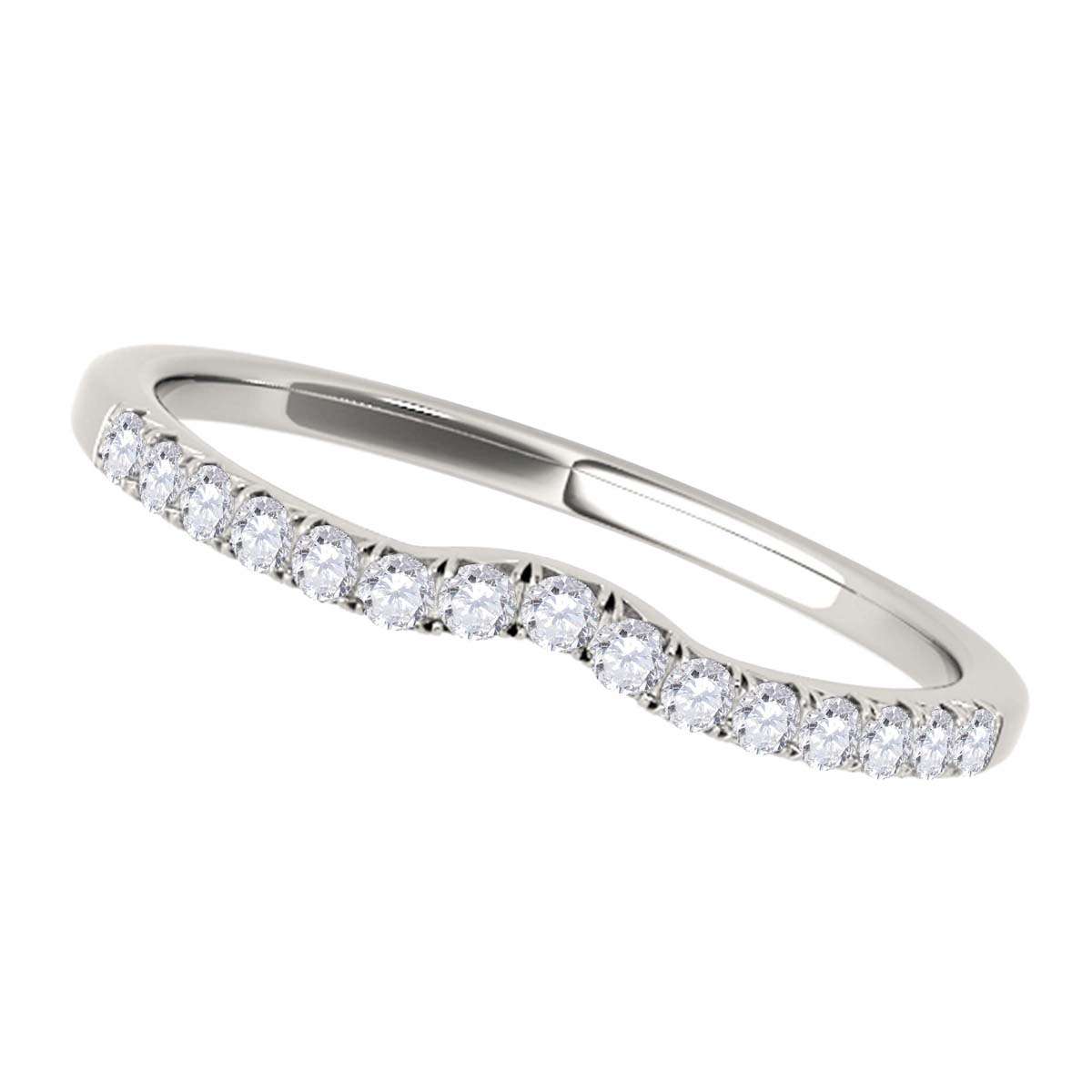 0.12 Carat Natural Diamond Fine Wedding Engagement Band For Women In 10K Rose White & Yellow Gold Mauli Jewels