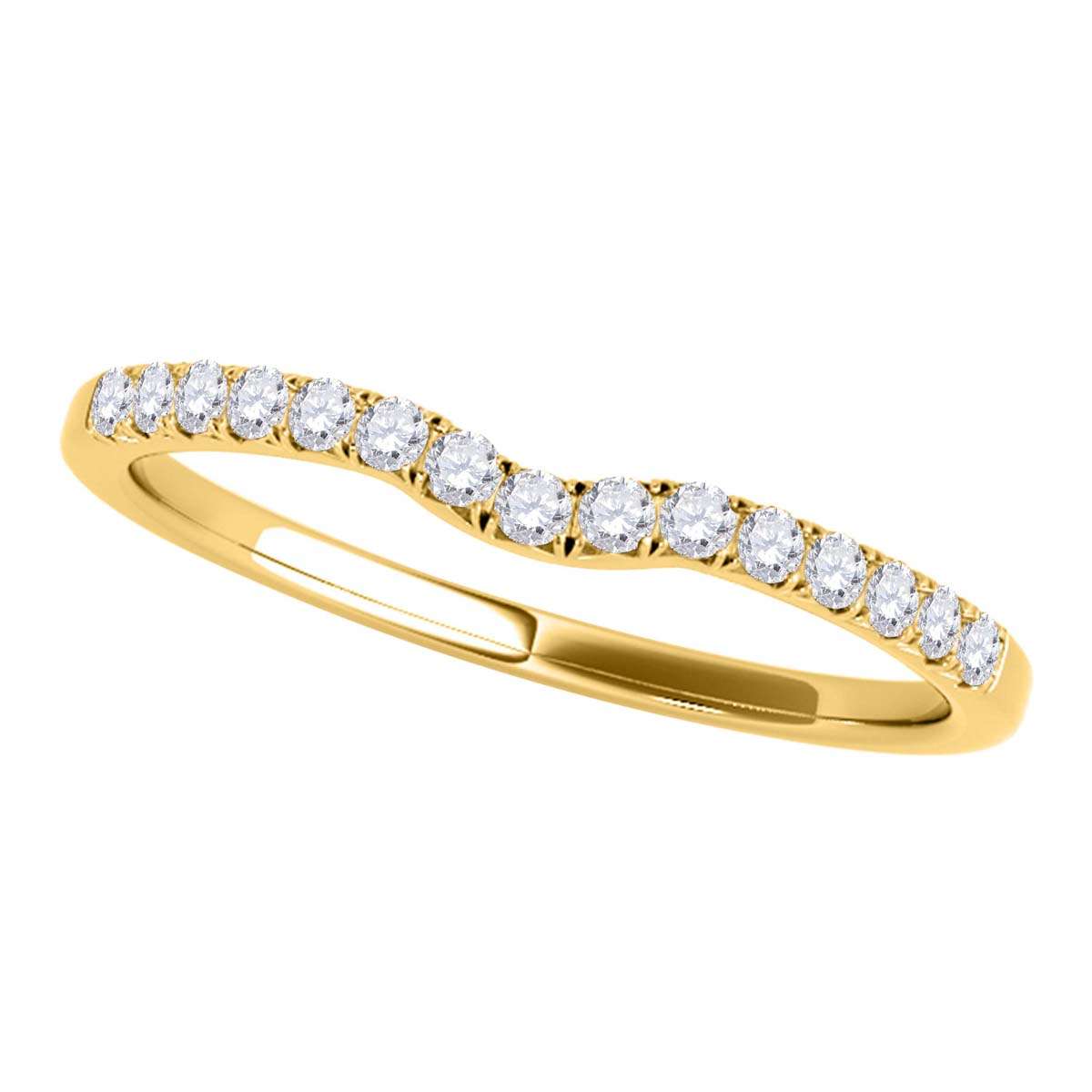 0.12 Carat Natural Diamond Fine Wedding Engagement Band For Women In 10K Rose White & Yellow Gold Mauli Jewels