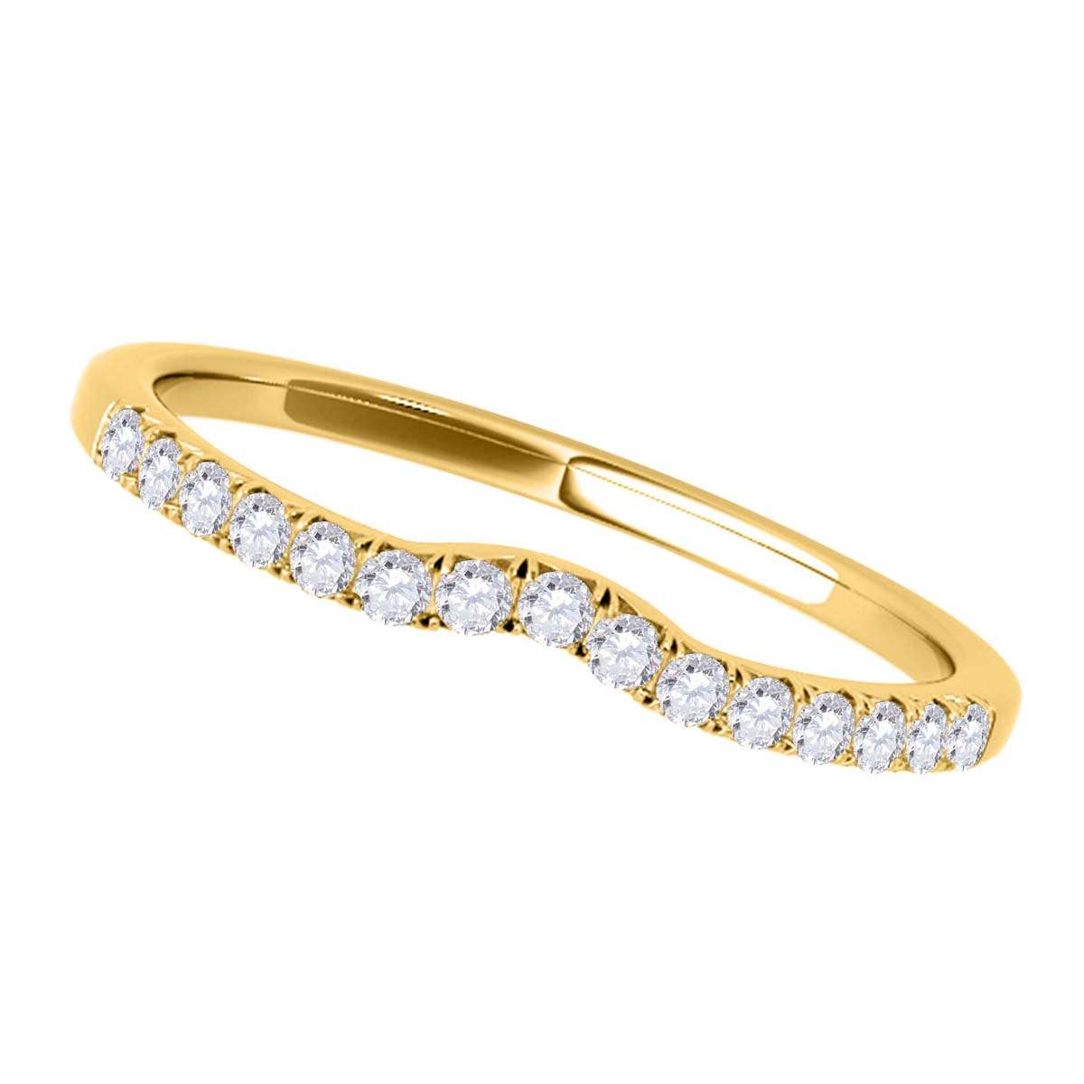 0.12 Carat Natural Diamond Fine Wedding Engagement Band For Women In 10K Rose White & Yellow Gold Mauli Jewels