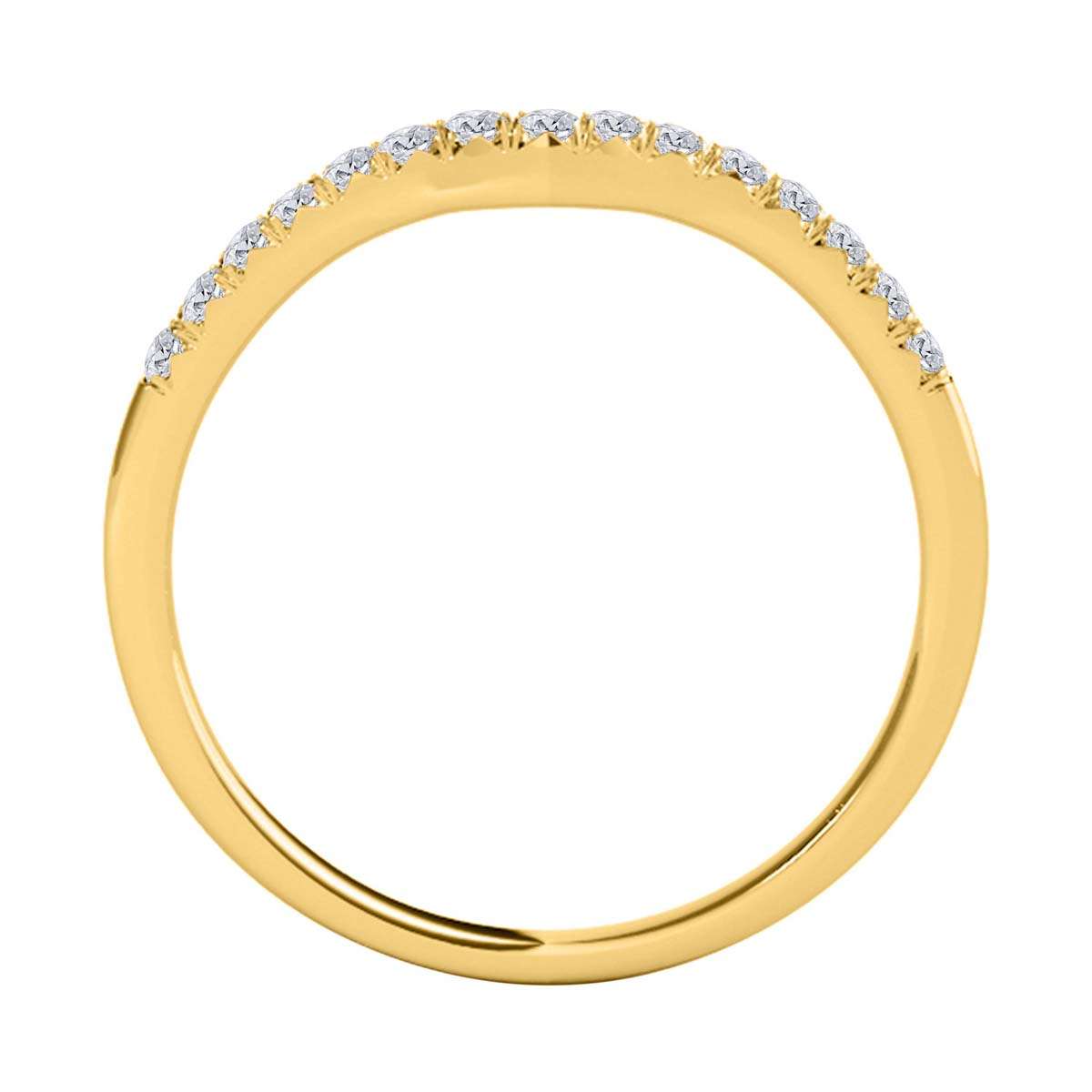 0.12 Carat Natural Diamond Fine Wedding Engagement Band For Women In 10K Rose White & Yellow Gold Mauli Jewels