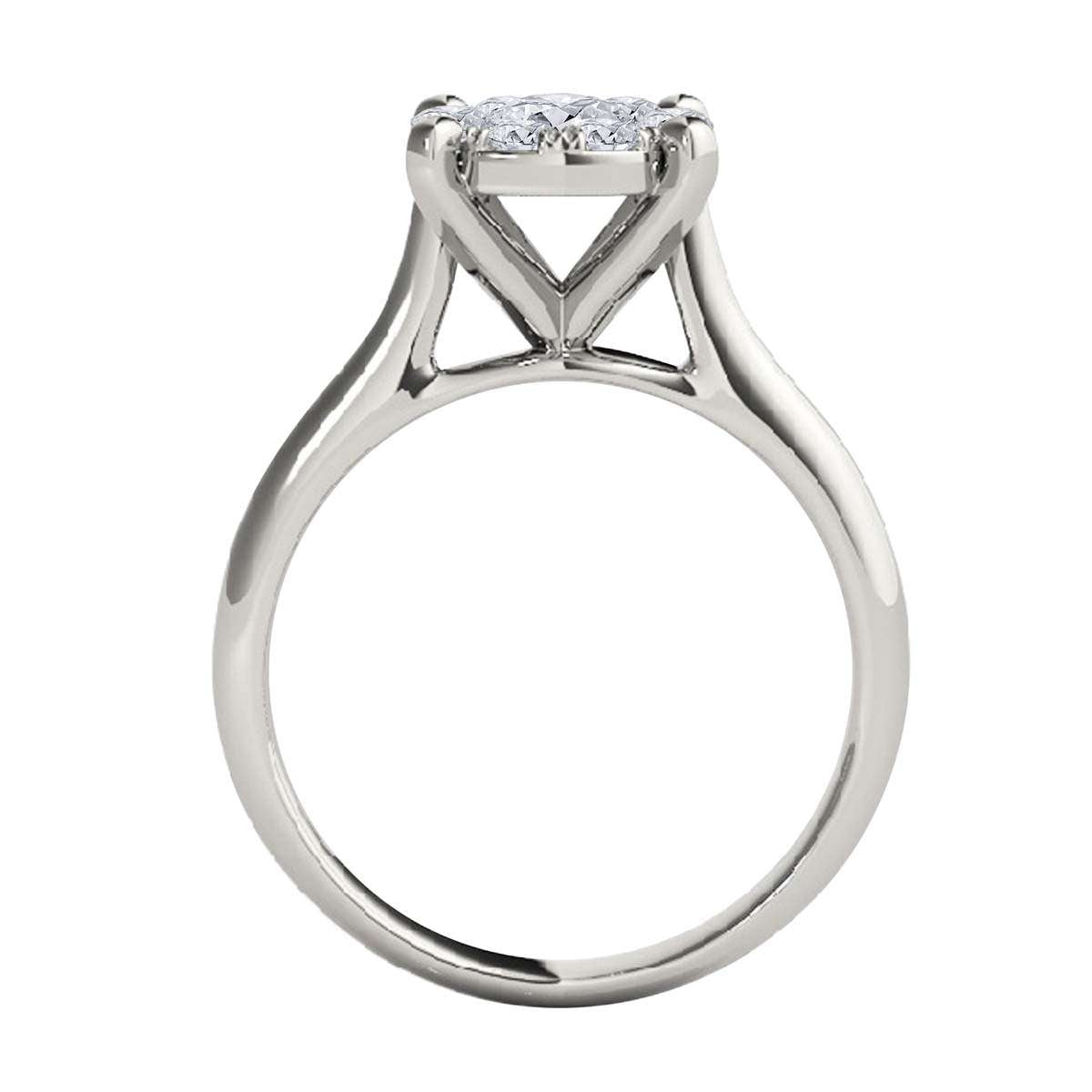 0.30 Carat Brilliant-Cut Natural Diamond Engagement Wedding Ring in 10K Rose, White, or Yellow Gold Mauli Jewels