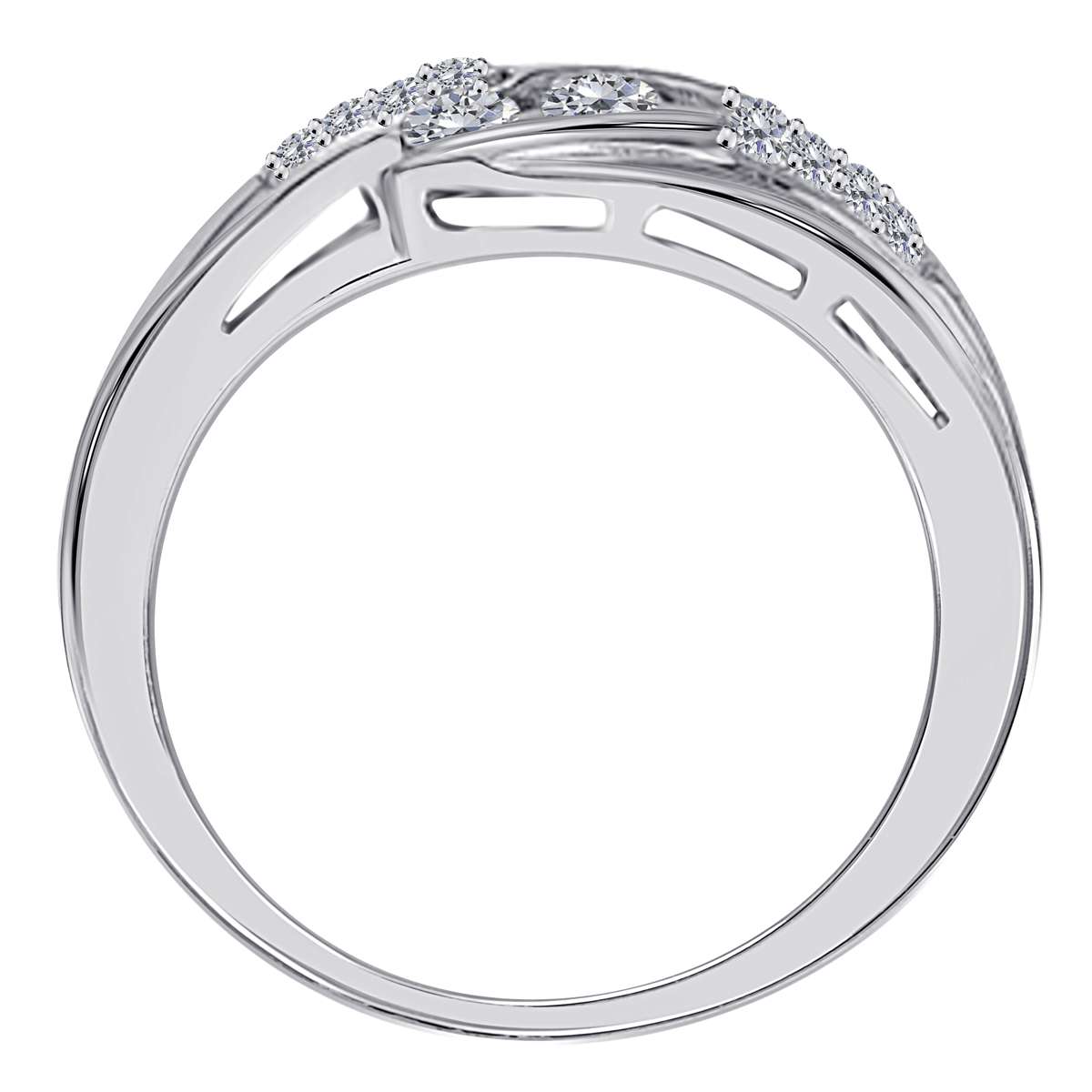 0.25 Carat Diamond Channel Set Wedding Band for Women in 14K Yellow, Rose & White Gold Mauli Jewels