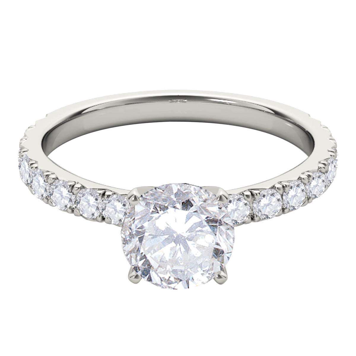 0.50 Carat Natural Diamond Engagement Wedding Solitaire Ring In 10K Rose, White & Yellow Gold Mauli Jewels
