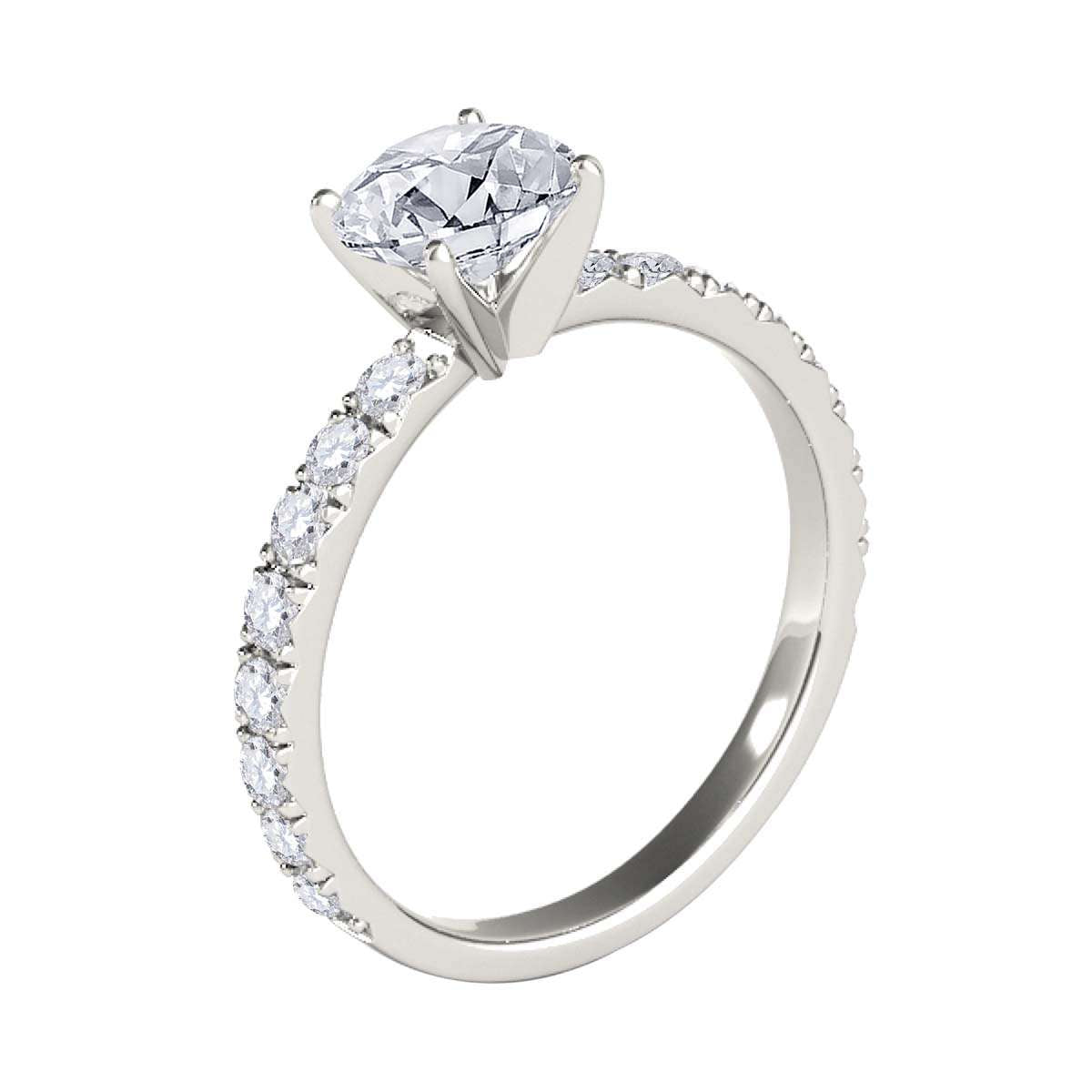 0.50 Carat Natural Diamond Engagement Wedding Solitaire Ring In 10K Rose, White & Yellow Gold Mauli Jewels