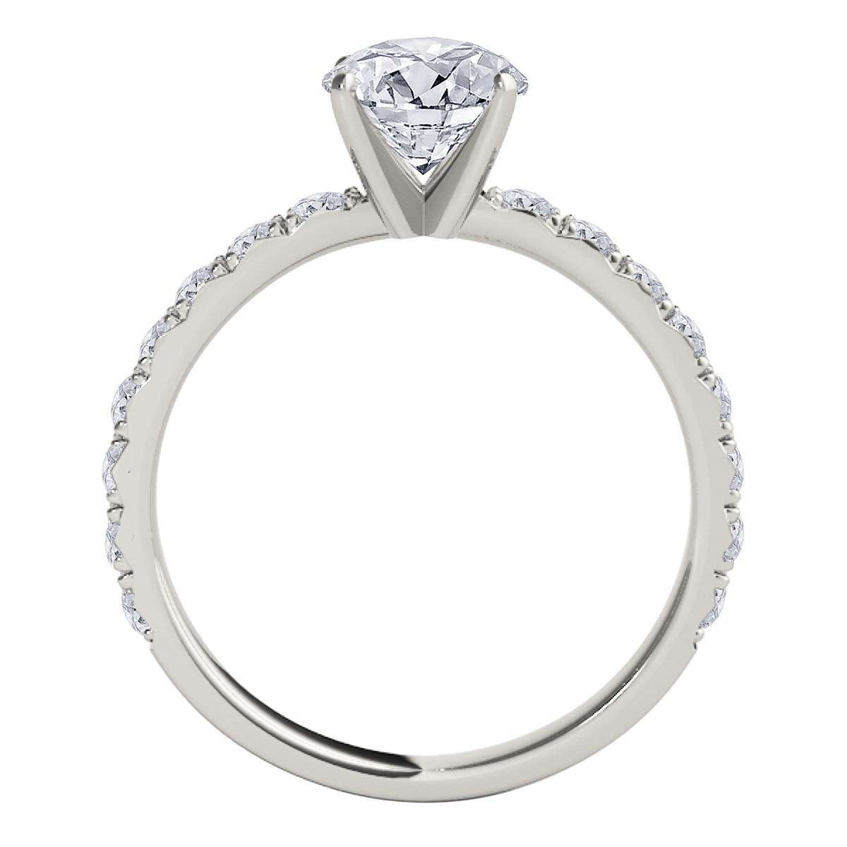 0.50 Carat Natural Diamond Engagement Wedding Solitaire Ring In 10K Rose, White & Yellow Gold Mauli Jewels