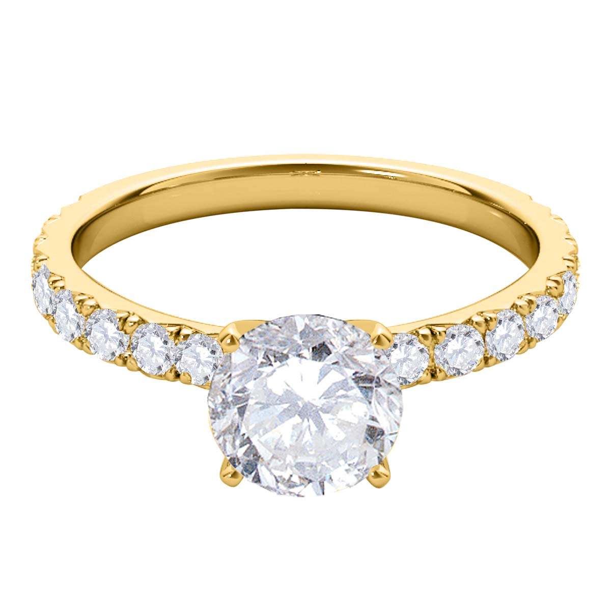 0.50 Carat Natural Diamond Engagement Wedding Solitaire Ring In 10K Rose, White & Yellow Gold Mauli Jewels