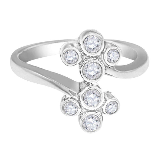 0.25 Carat Natural Diamond Bezel-Set Engagement Wedding Ring in 10K Rose, White, or Yellow Gold Mauli Jewels