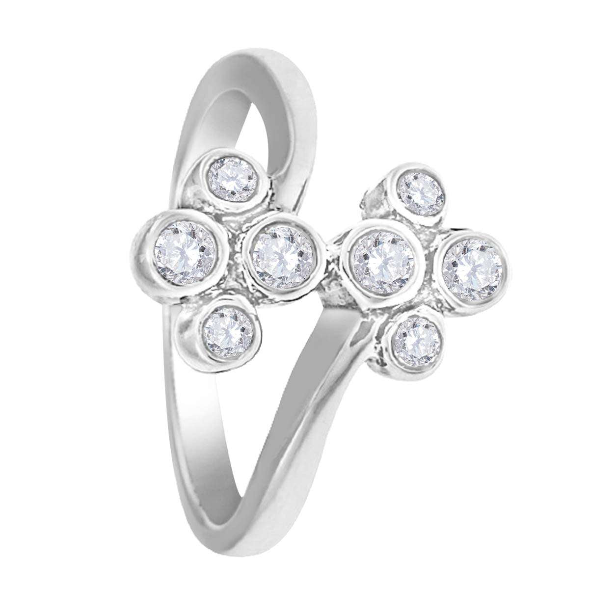 0.25 Carat Natural Diamond Bezel-Set Engagement Wedding Ring in 10K Rose, White, or Yellow Gold Mauli Jewels