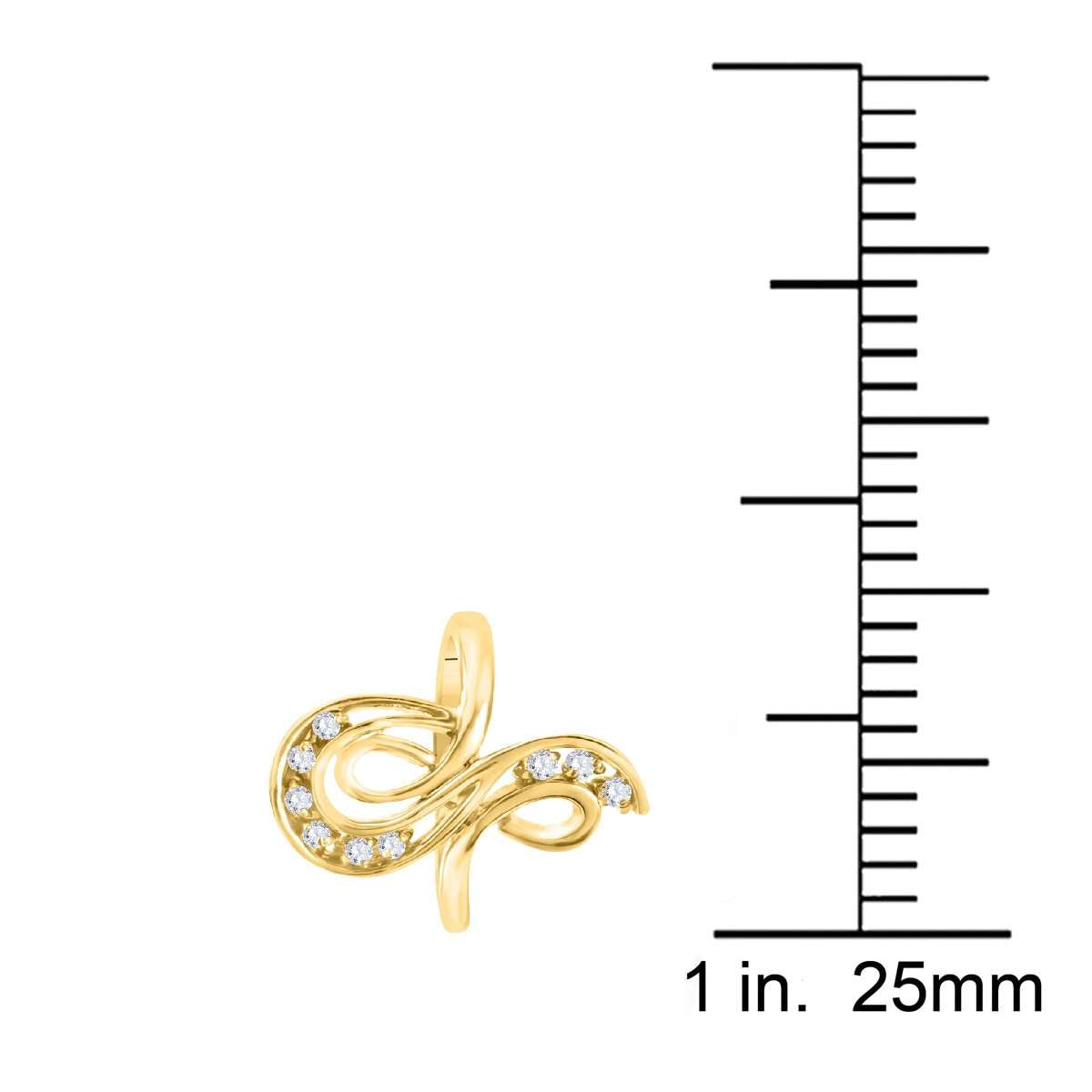 0.10 Carat Natural Diamond Prong Set Engagement Wedding Ring in 10K Rose, White & Yellow Gold Mauli Jewels