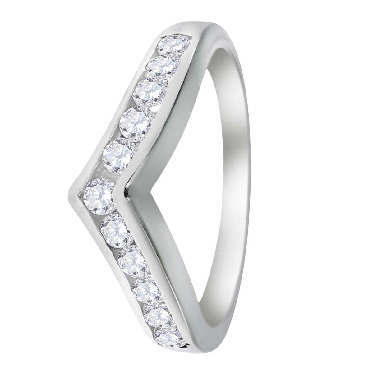 0.35 Carat Channel Set Diamond Curved Wedding Band In 10K Rose White & Yellow Gold Mauli Jewels