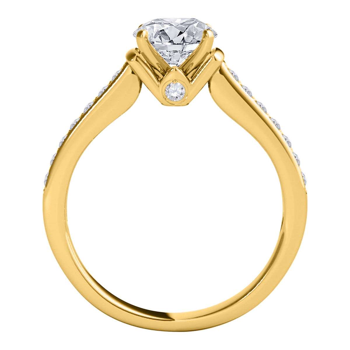 MAULIJEWELS 0.75 Carat Diamond Engagement Wedding Rings For Women In 14K White Yellow & Rose Gold Mauli Jewels