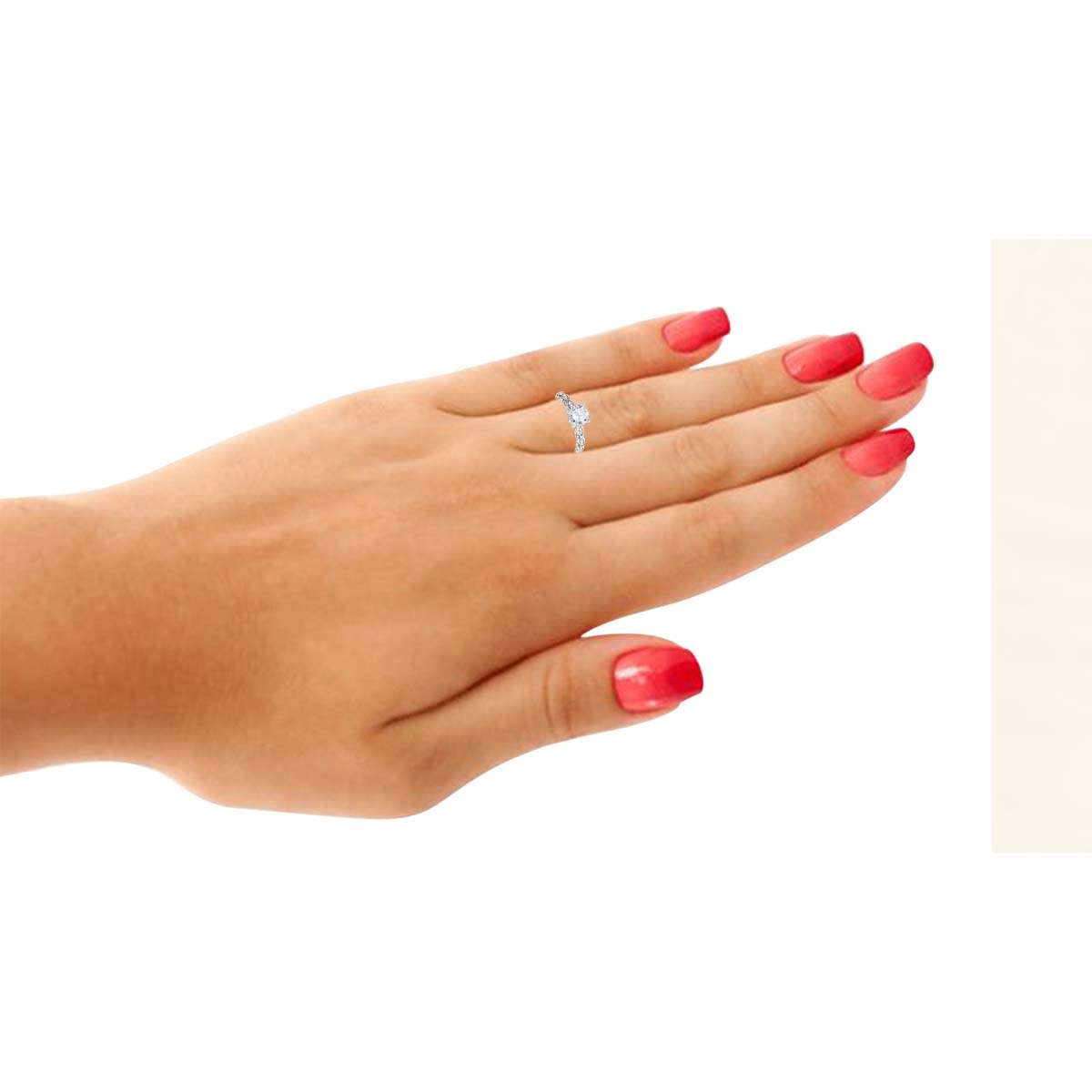 0.75 Carat Brilliant Cut Natural Diamond Solitaire Engagement Rings For Women In 14K Rose White & Yellow Gold Mauli Jewels