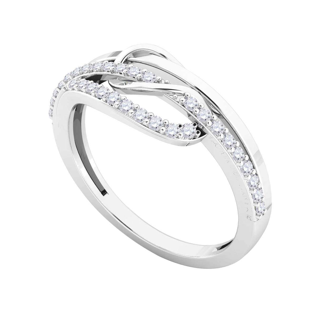 MauliJewels 1/4 Carat Diamond Split-Shank Wedding Band Prong-Setting 10K Rose, White Yellow Gold Mauli Jewels