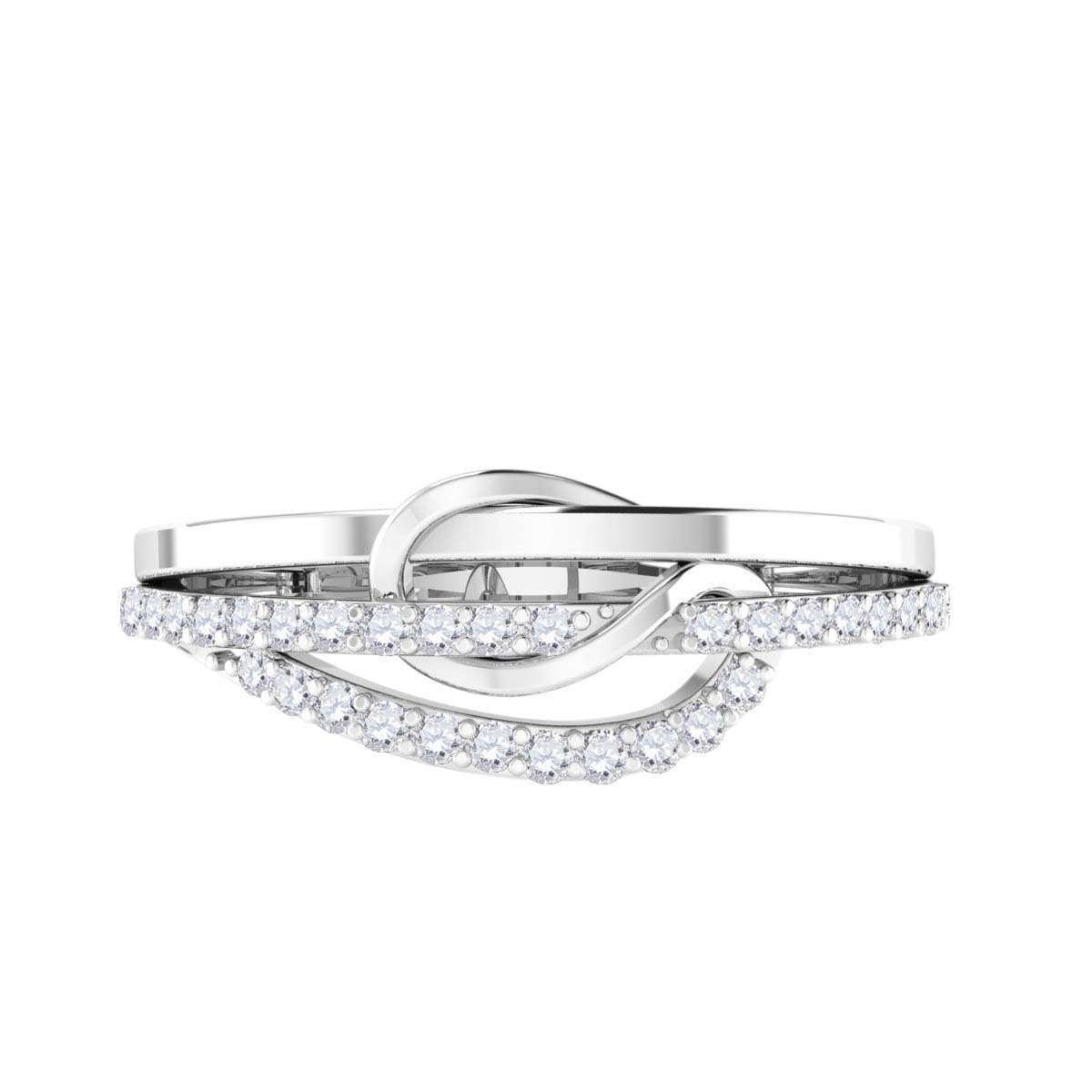 MauliJewels 1/4 Carat Diamond Split-Shank Wedding Band Prong-Setting 10K Rose, White Yellow Gold Mauli Jewels