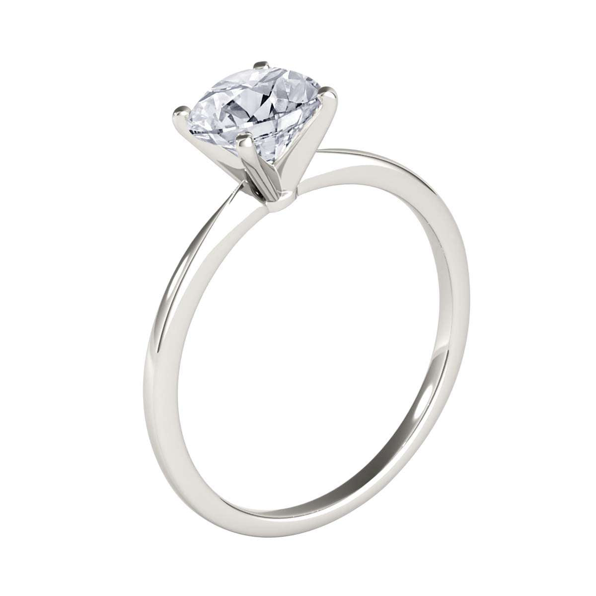 MAULI JEWELS 0.50 Carat Brilliant Cut Diamond Prong Set Classic Solitaire Ring In 10K Solid White Rose Yellow Gold, Mauli Jewels