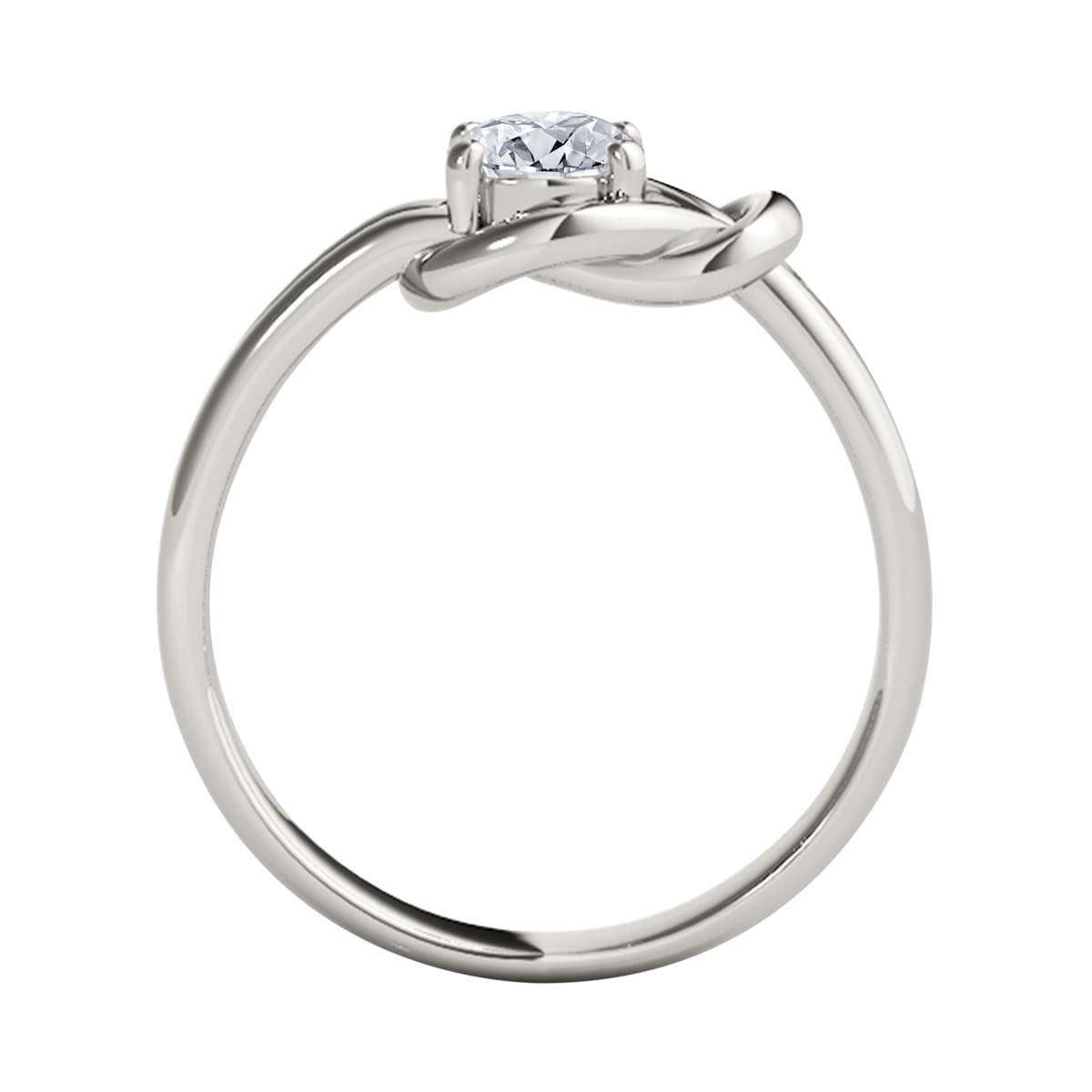 MAULI JEWELS 0.50 Carat Diamond Love Knot Wedding Engagement Ring In10K Solid Rose White Yellow Gold Mauli Jewels