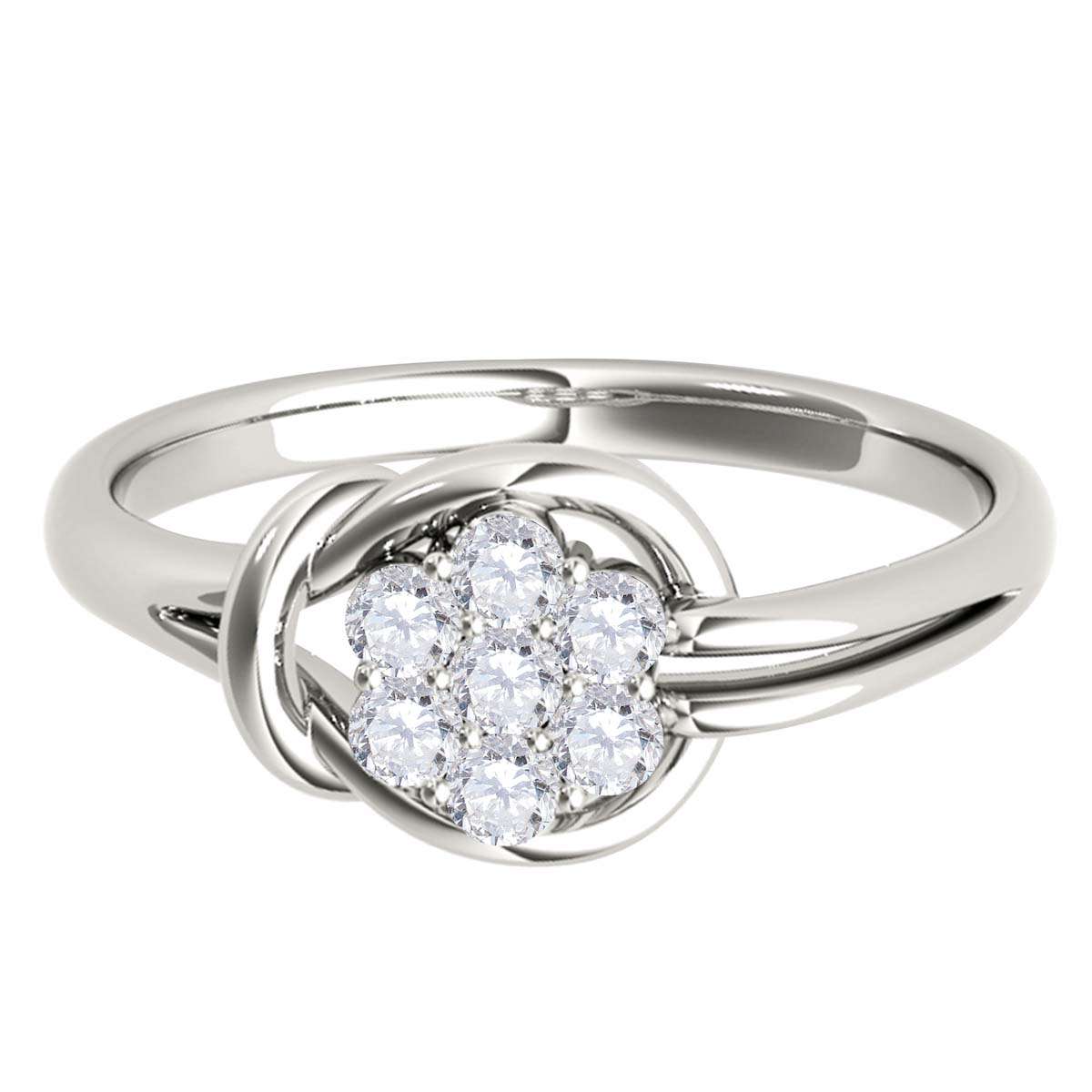 MAULI JEWELS 1/4 Carat Seven-Stone Diamond Engagement Ring in 14K Rose, White, or Yellow Gold Mauli Jewels