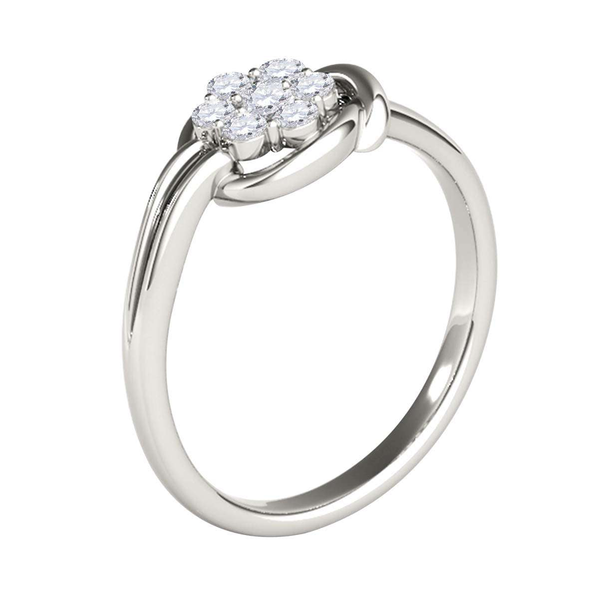 MAULI JEWELS 1/4 Carat Seven-Stone Diamond Engagement Ring in 14K Rose, White, or Yellow Gold Mauli Jewels
