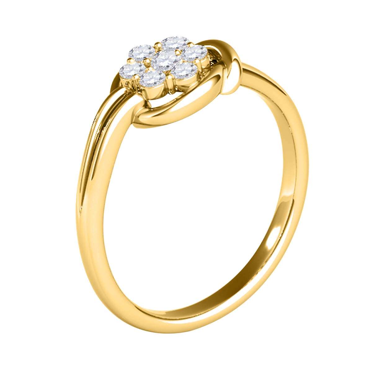 MAULI JEWELS 1/4 Carat Seven-Stone Diamond Engagement Ring in 14K Rose, White, or Yellow Gold Mauli Jewels