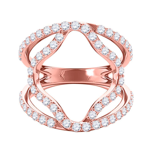 MAULIJEWELS 3/4 Carat Prong Set Natural Diamond Engagement Ring for Women in 10K White, Rose, or Yellow Gold Mauli Jewels