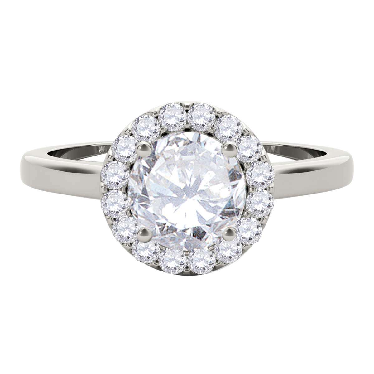 Mauli Jewels 0.75 Carat Natural Diamond Halo Engagement Ring – 14K Rose, White, or Yellow Gold Mauli Jewels