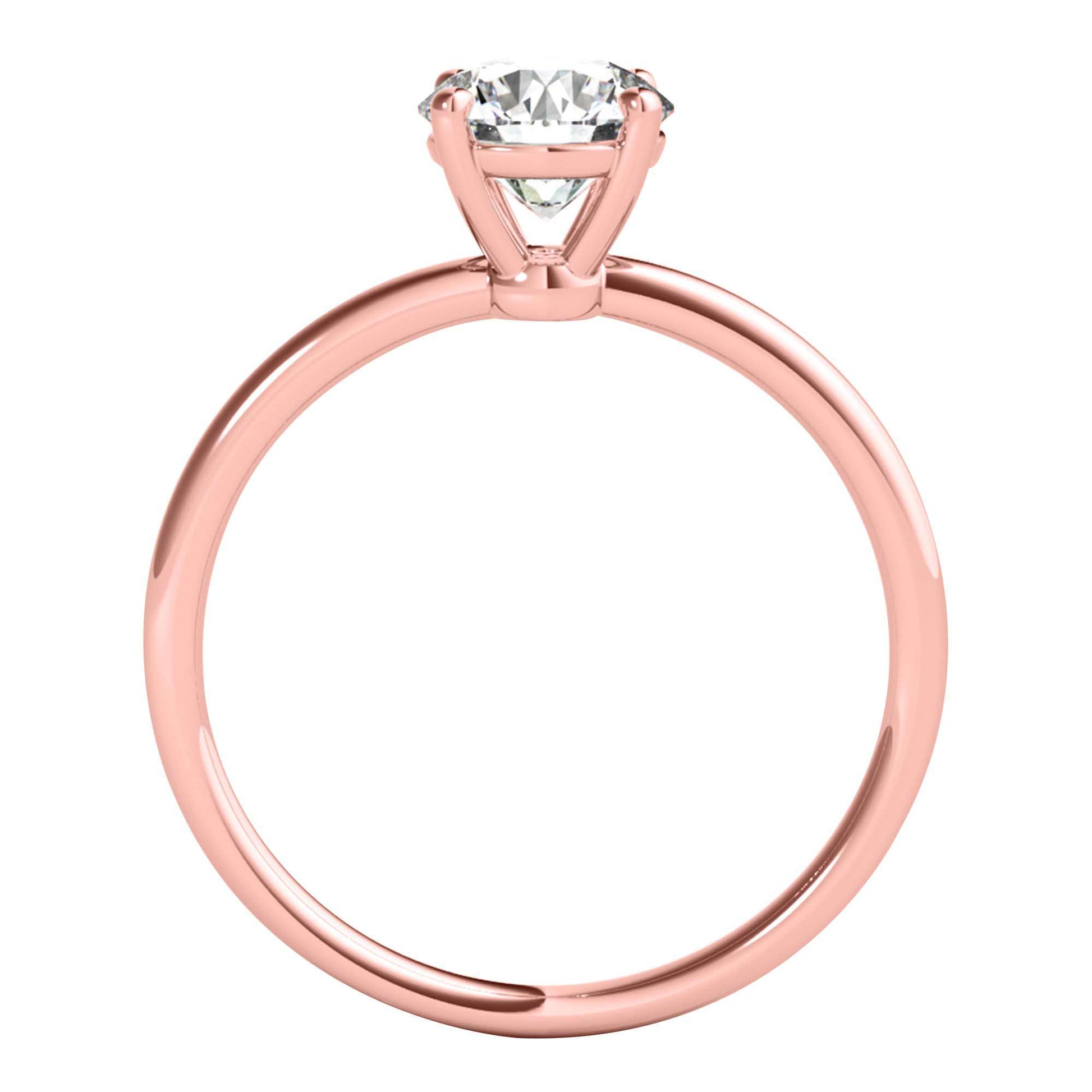 MAULI JEWELS 1.50 Carat Moissanite Diamond Engagement Ring In 14K Solid Rose White Yellow Gold Mauli Jewels