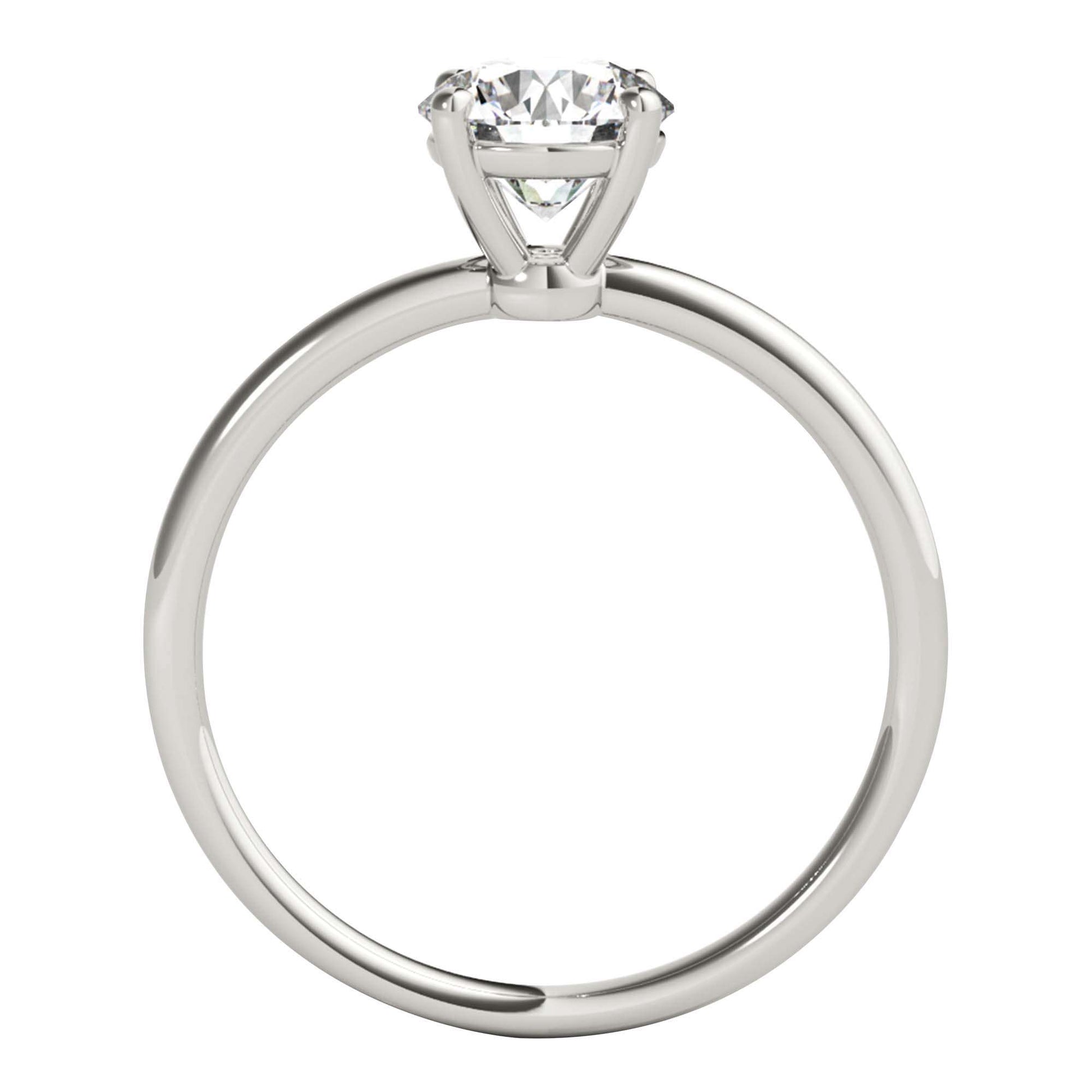 MAULI JEWELS 1.50 Carat Moissanite Diamond Engagement Ring In 14K Solid Rose White Yellow Gold Mauli Jewels