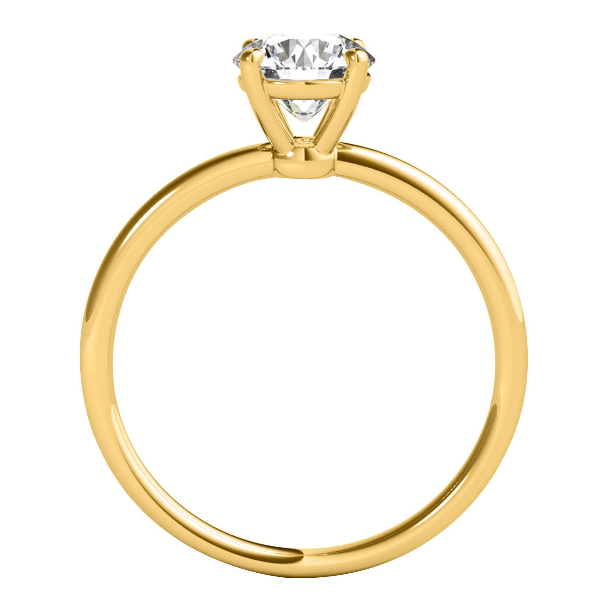 MAULI JEWELS 1.50 Carat Moissanite Diamond Engagement Ring In 14K Solid Rose White Yellow Gold Mauli Jewels