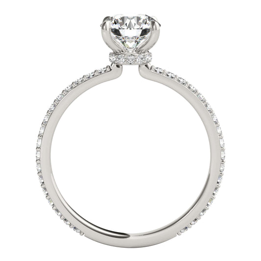 MAULI JEWELS 14K Rose/White/Yellow Gold 1.35 Carat Moissanite Diamond Engagement Ring | Mauli Jewels