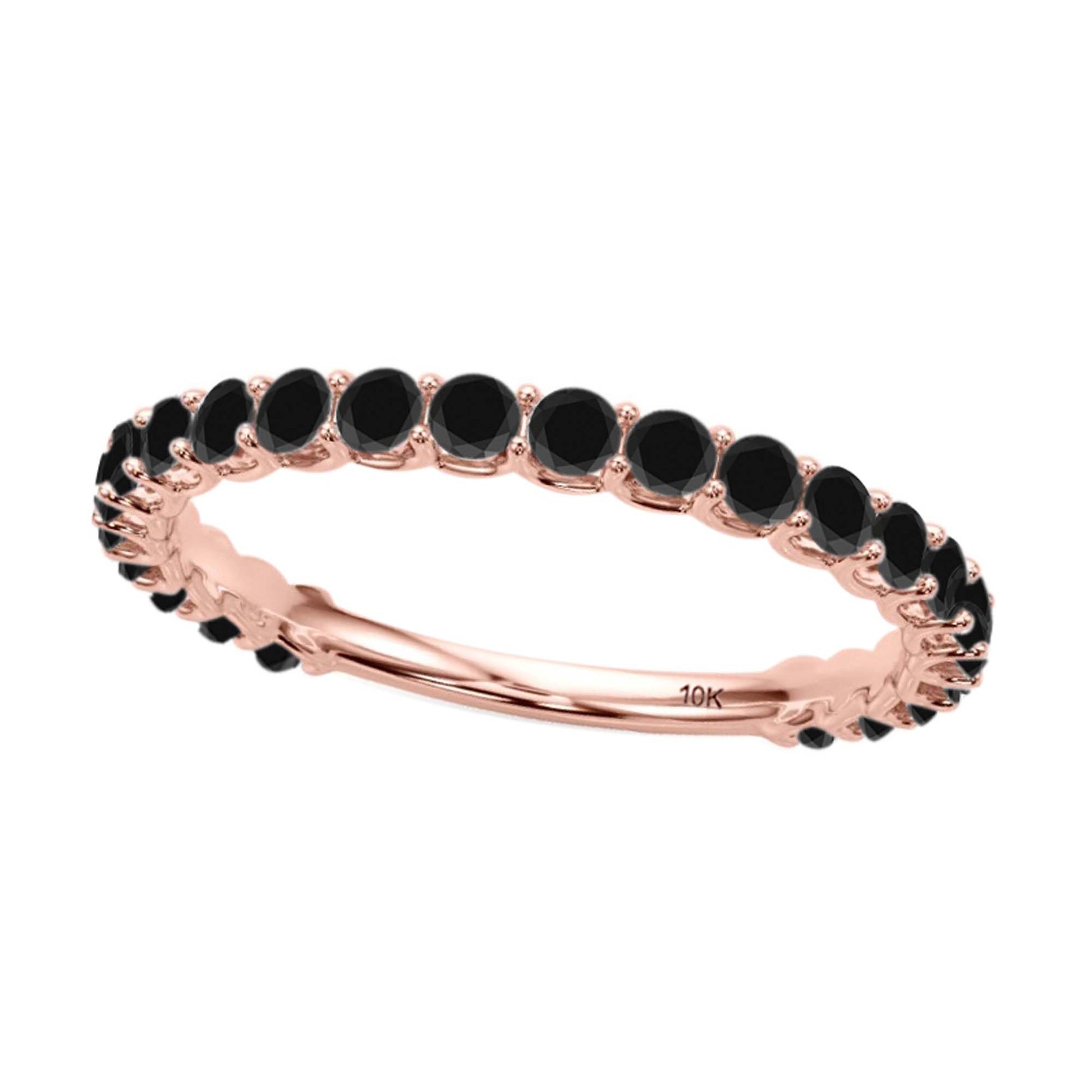 0.75 Carat Lab Grown White Diamond 1/2 Eternity Wedding Band In 10K Solid White Gold For Women Mauli Jewels